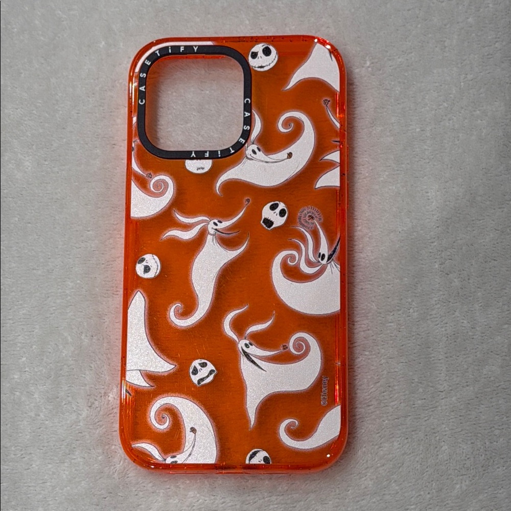 iPhone 14 Pro Max 6.7” Nightmare Before Christmas Casetify Orange Case